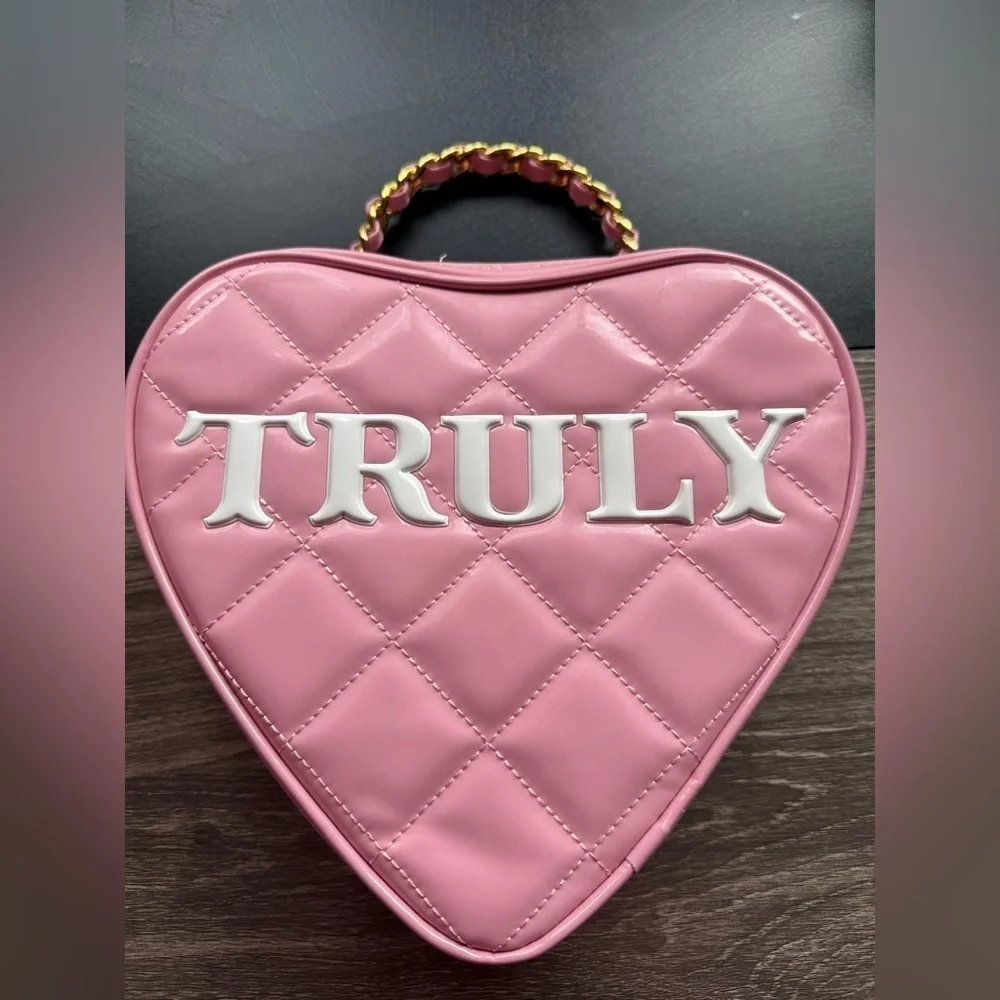 Truly Pink Quilted Heart Bag
